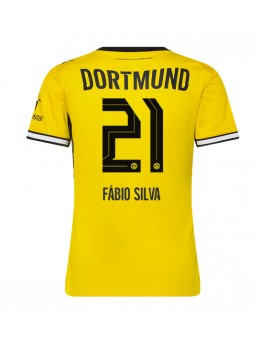 Ženski Nogometna dresi replika Borussia Dortmund Fabio Silva #21 Domači 2026-27 Kratek rokav Ženski Nogometna dresi replika Borussia Dortmund Fabio Silva #21 Domači 2026-27 Kratek rokav